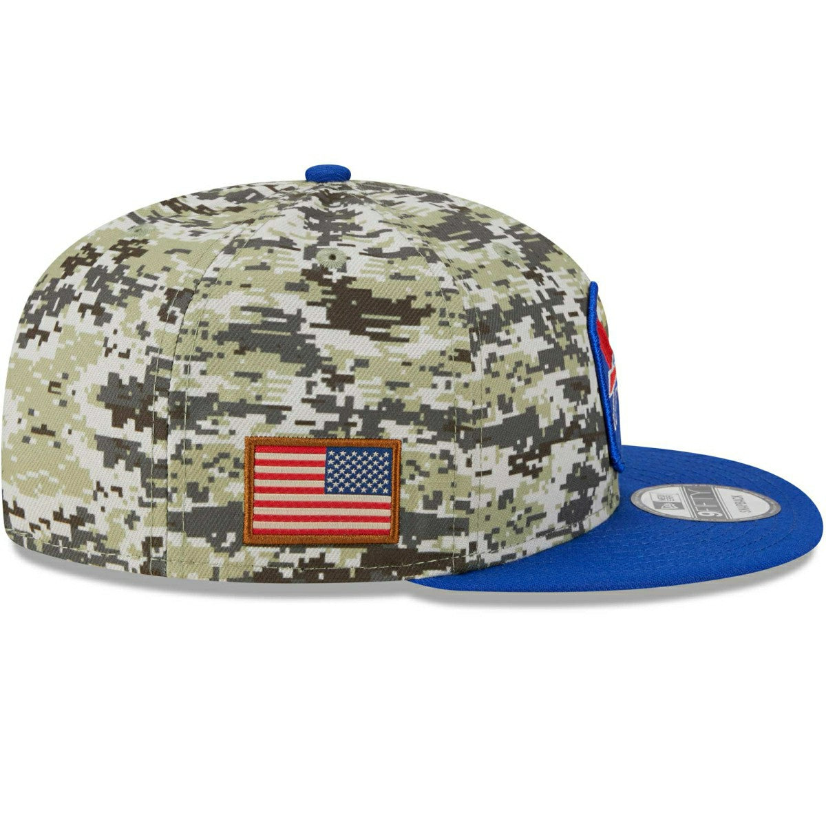 Buffalo Bills Camo 2023 NFL Salute to Service New Era 9FIFTY Snapback Cap Lifestyle