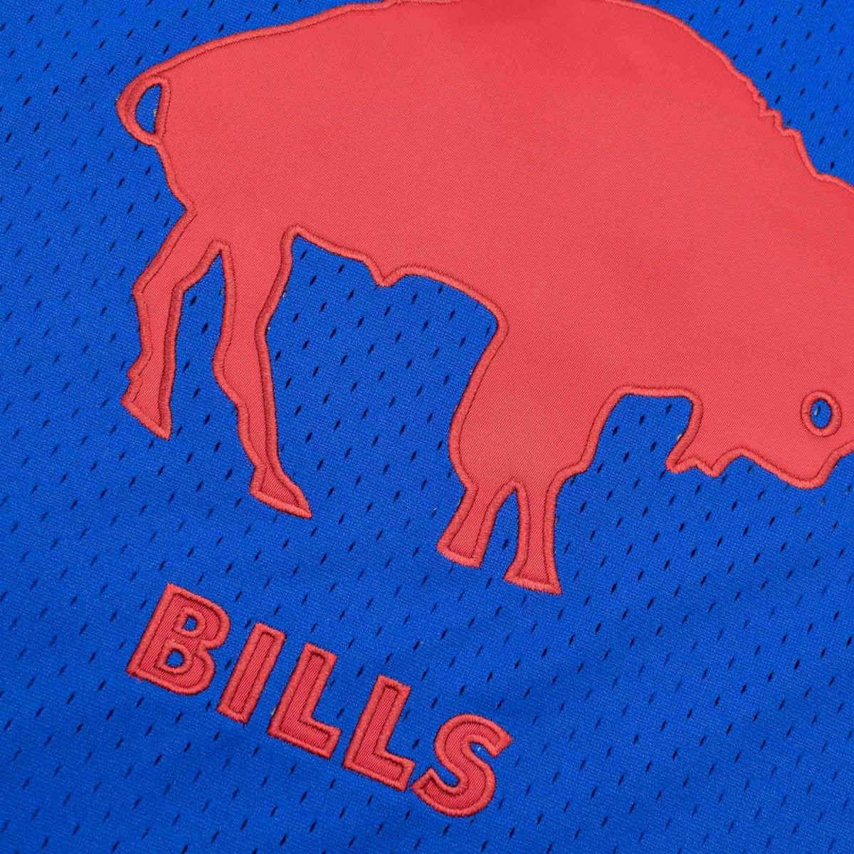 Buffalo Bills Unbeaten Mitchell & Ness NFL V-Neck Mesh Shirt Blue Fashion