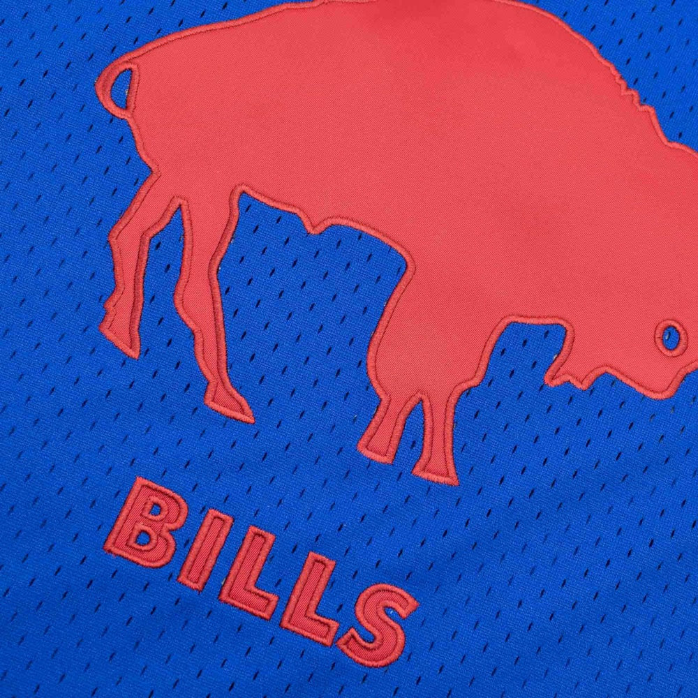 Buffalo Bills Unbeaten Mitchell & Ness NFL V-Neck Mesh Shirt Blue Fashion