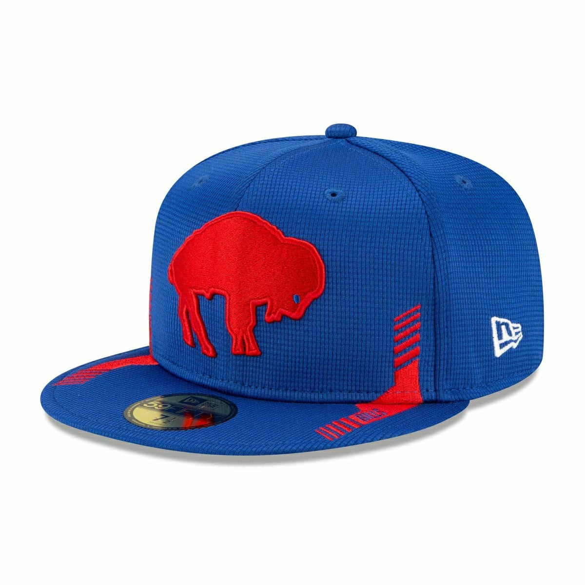 Buffalo Bills Throwback 2021 NFL Sideline New Era 59FIFTY Fitted Cap Home Taass for sale