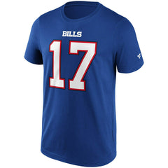 Josh Allen #17 Buffalo Bills Fanatics Player NFL T-Shirt Blue Classic