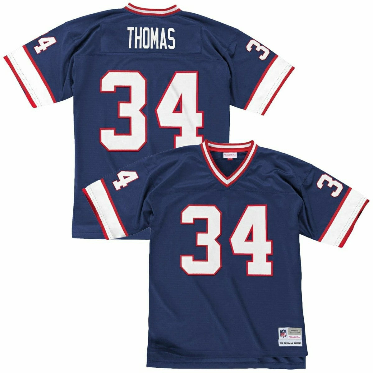 Thurman Thomas #34 Buffalo Bills Legacy Throwback NFL Jersey Fashion