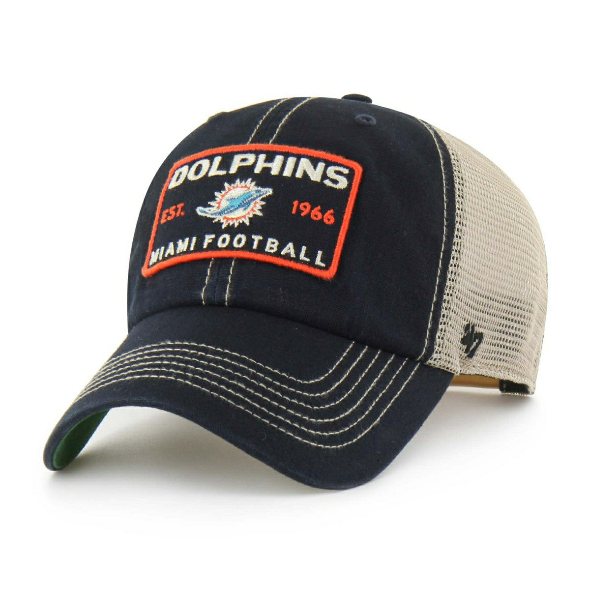 Miami Dolphins Vintage Wabash '47 Clean Up Trucker NFL Cap Black Taass sale