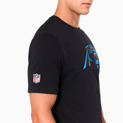 Carolina Panthers Team Logo New Era NFL T-Shirt Black Fashion