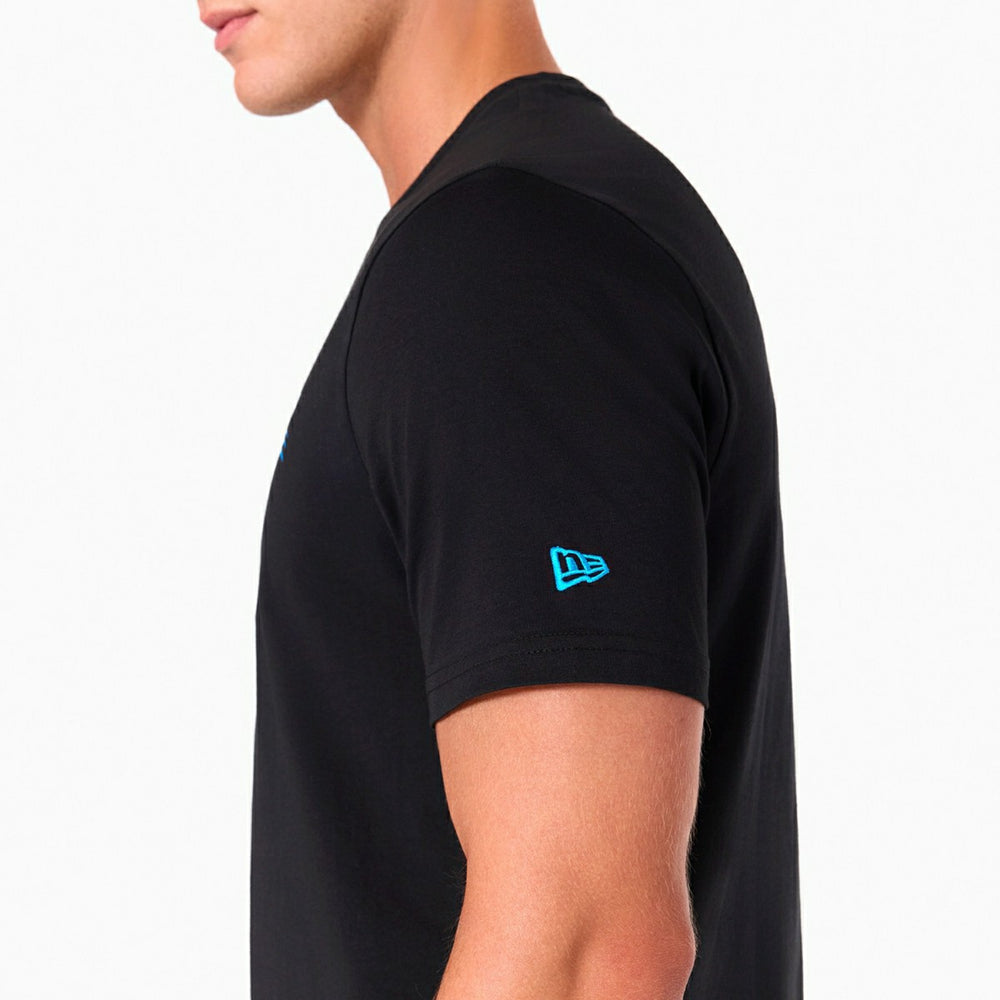 Carolina Panthers Team Logo New Era NFL T-Shirt Black Fashion