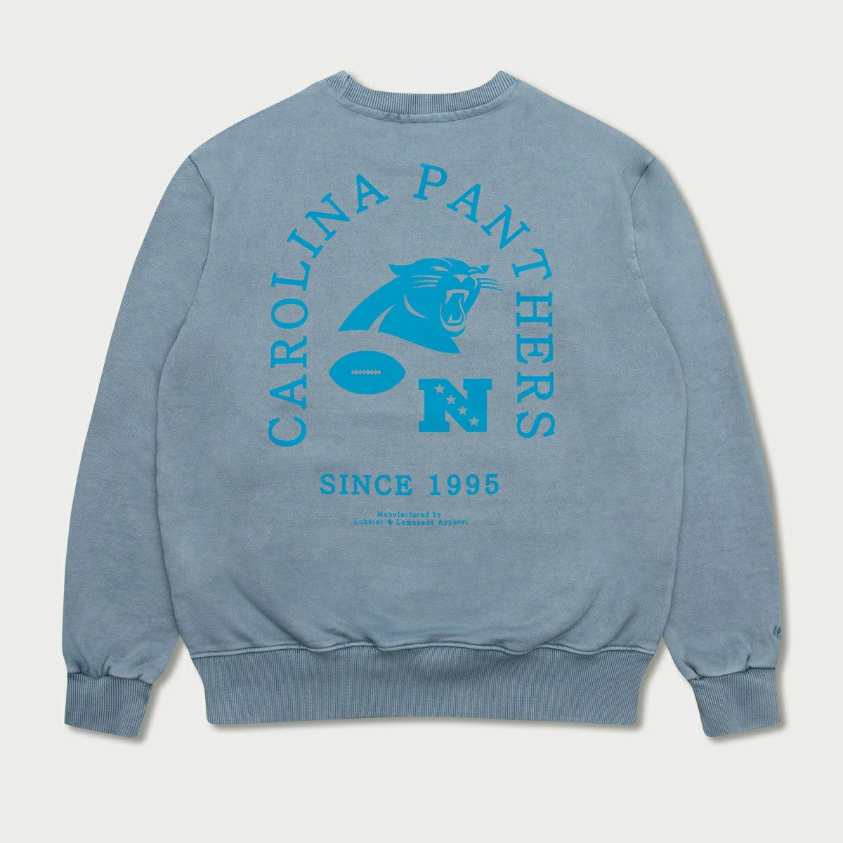 Carolina Panthers L&L '96 Classics NFL Crewneck Sweater Blue Lifestyle