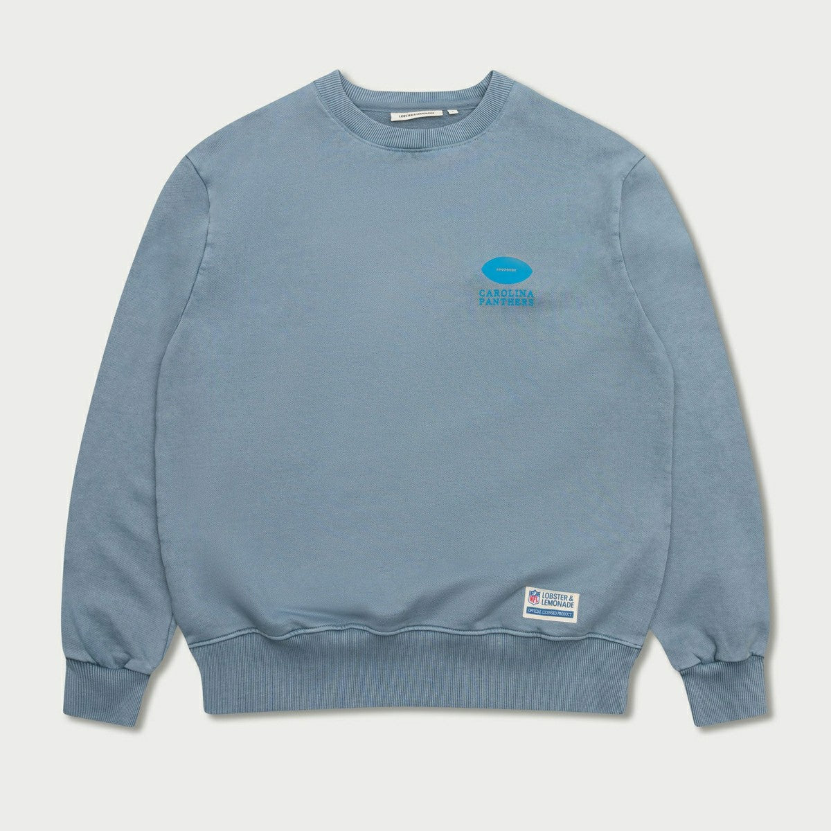 Carolina Panthers L&L '96 Classics NFL Crewneck Sweater Blue Lifestyle