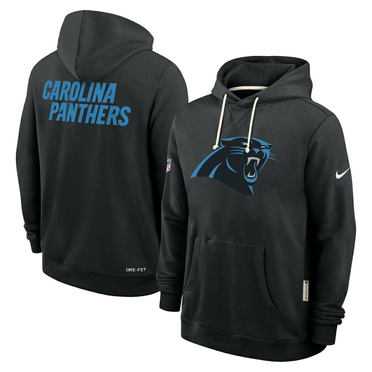Carolina Panthers 2025 NFL Sideline Nike Standard Issue Hoodie Black Classic
