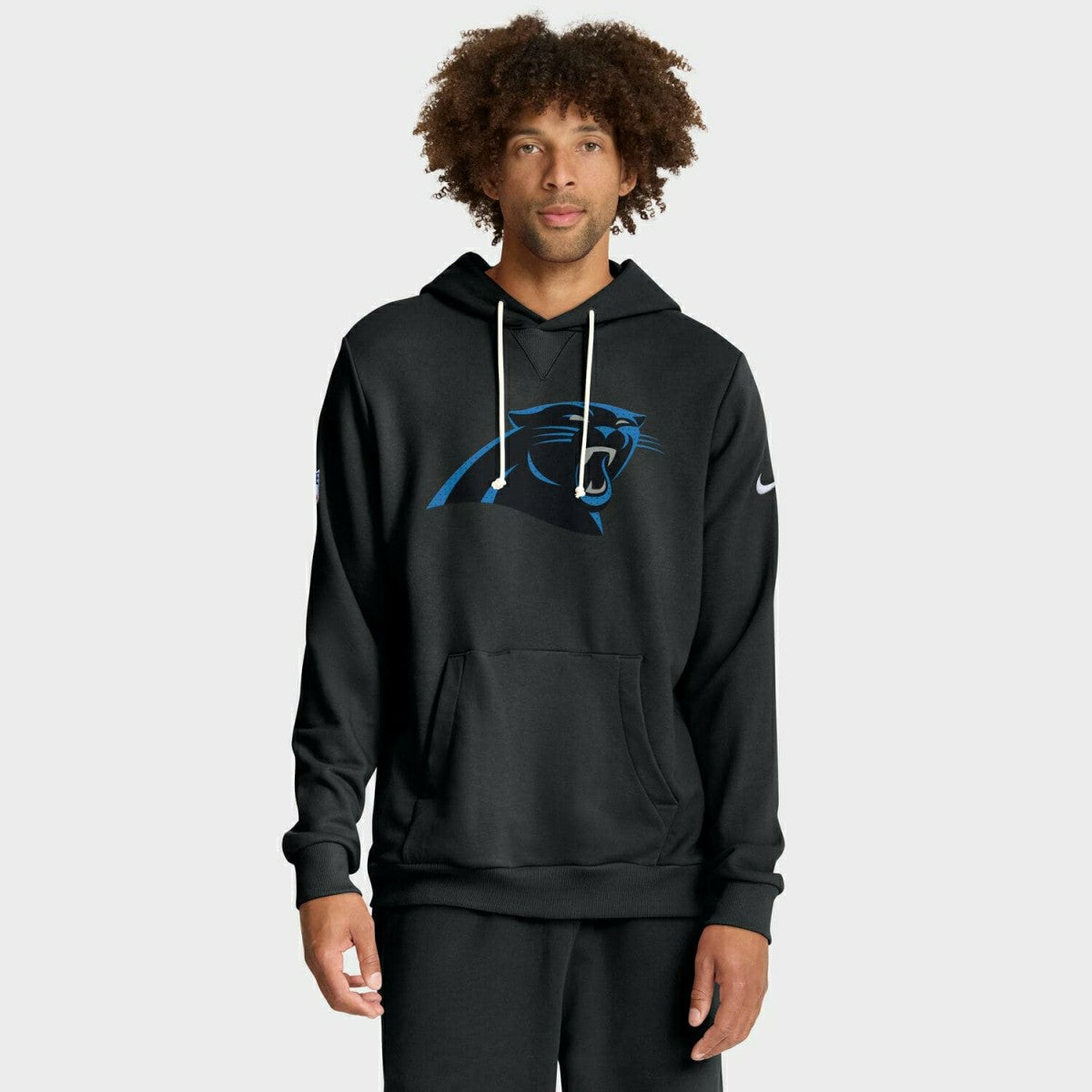 Carolina Panthers 2025 NFL Sideline Nike Standard Issue Hoodie Black Classic