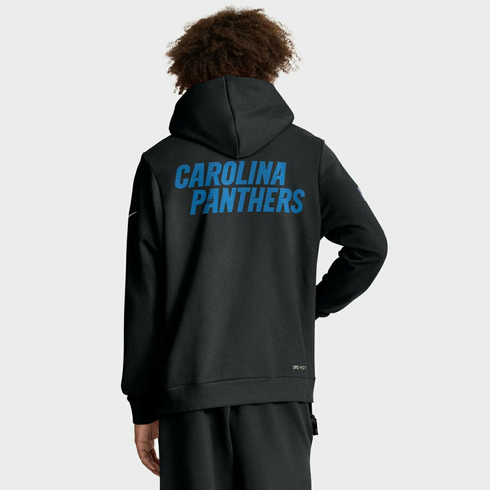 Carolina Panthers 2025 NFL Sideline Nike Standard Issue Hoodie Black Classic