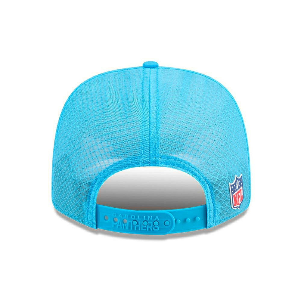 Carolina Panthers 2025 NFL On-Field Sideline 9SEVENTY Trucker Snapback Cap Blue Fashion
