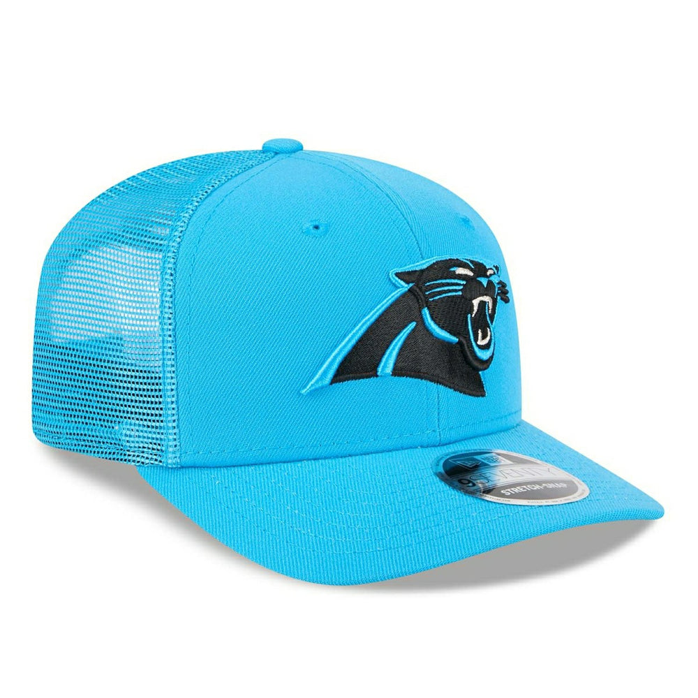 Carolina Panthers New Era Stretch-Snap 9SEVENTY NFL Trucker Cap Blue Taass sale