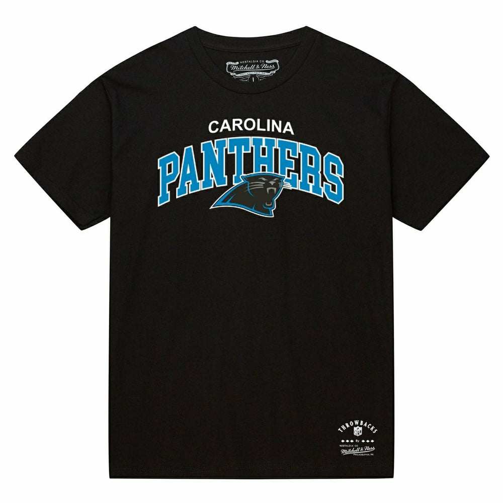 Carolina Panthers Mitchell & Ness Classic Arch NFL T-Shirt Black Taass for sale