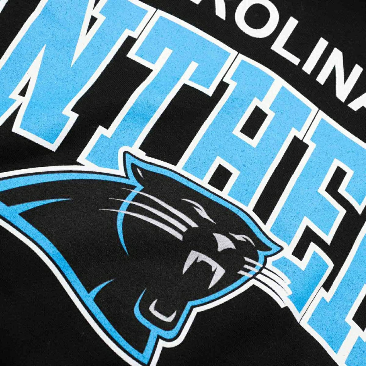 Carolina Panthers Mitchell & Ness Classic Arch NFL T-Shirt Black Taass for sale