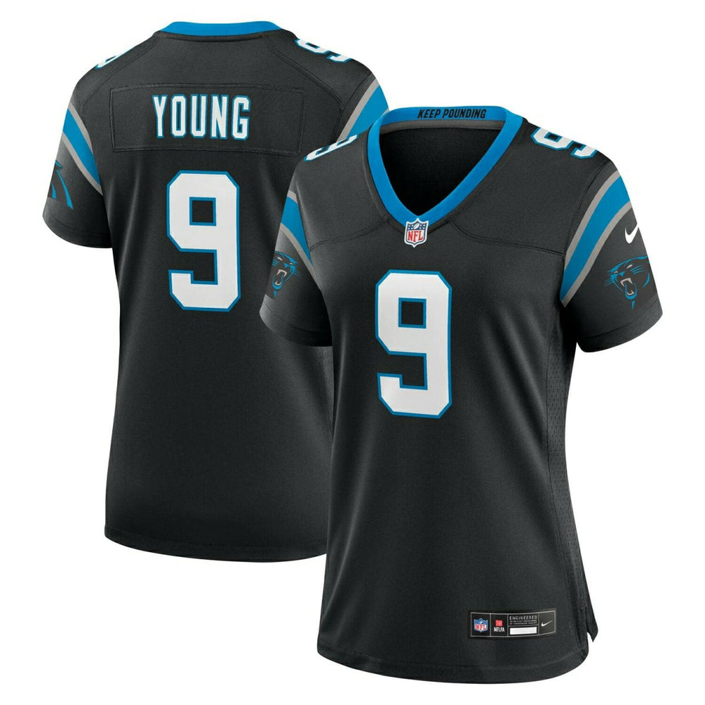 Bryce Young #9 Carolina Panthers Nike Game NFL Jersey Black (WOMEN'S) Lifestyle