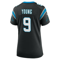 Bryce Young #9 Carolina Panthers Nike Game NFL Jersey Black (WOMEN'S) Lifestyle