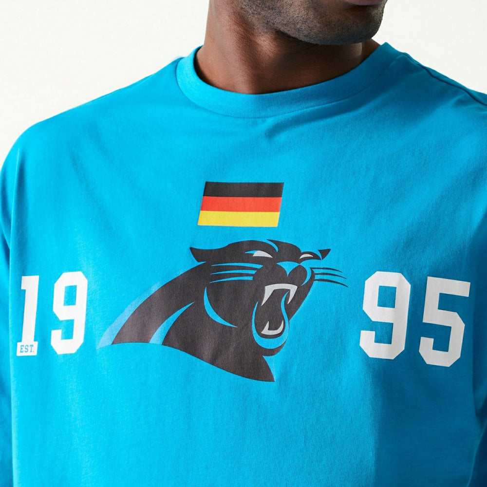 2024 NFL Munich Game Carolina Panthers Arch T-Shirt Blue Lifestyle