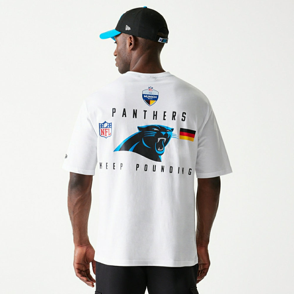 2024 NFL Munich Game Carolina Panthers Slogan T-Shirt White Taass sale