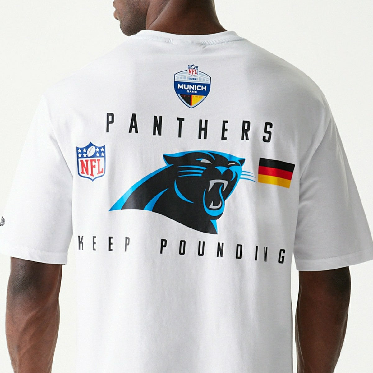 2024 NFL Munich Game Carolina Panthers Slogan T-Shirt White Taass sale