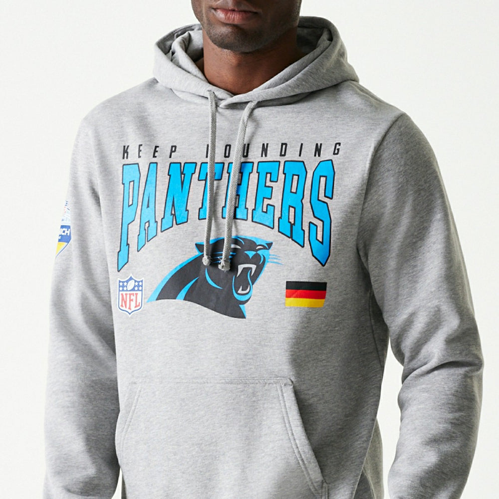 2024 NFL Munich Game Carolina Panthers Hoodie Gray Taass for sale