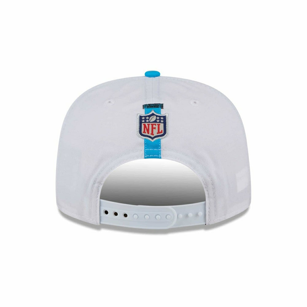 Carolina Panthers 2024 NFL Training Camp New Era Golfer Snapback Cap White Classic
