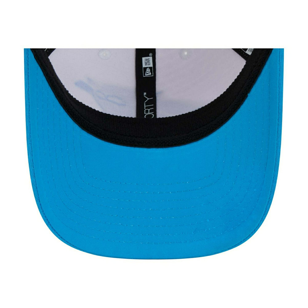 Carolina Panthers 2024 NFL Training Camp New Era Stretch-Snap 9FORTY Cap White Lifestyle