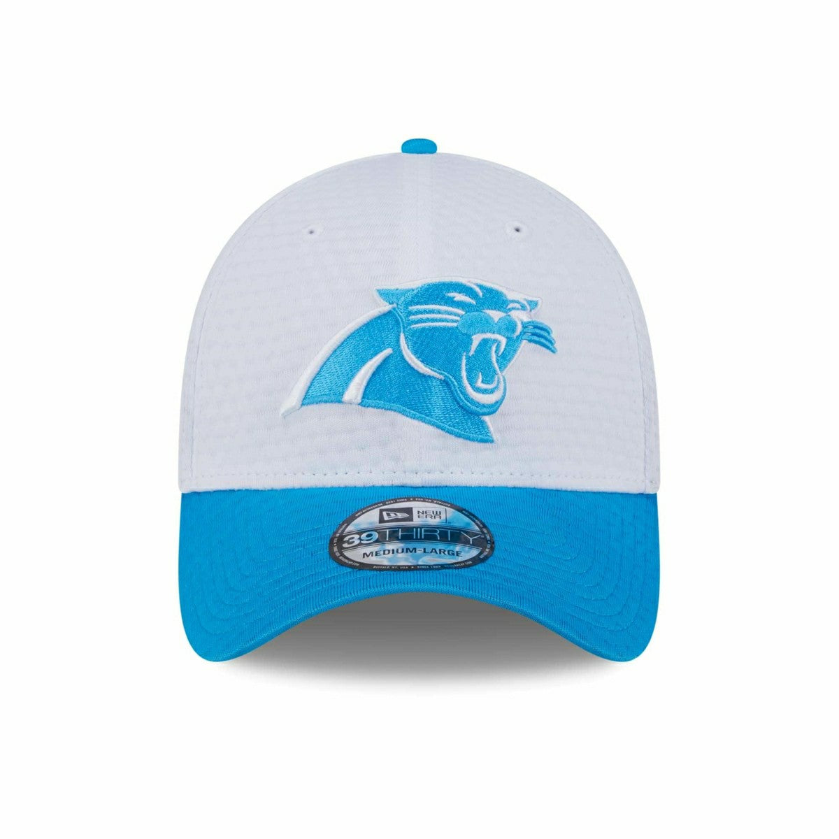 Carolina Panthers 2024 NFL Training Camp New Era 39THIRTY Flex Cap White Taass sale