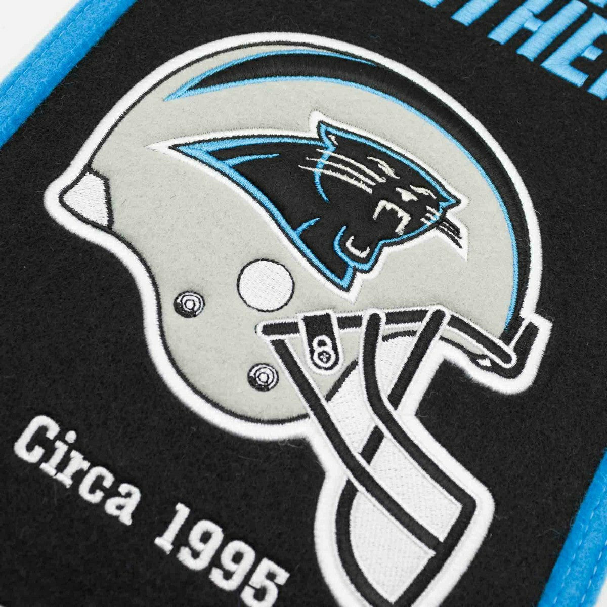Carolina Panthers Logo Evolution NFL Wool Banner Taass US