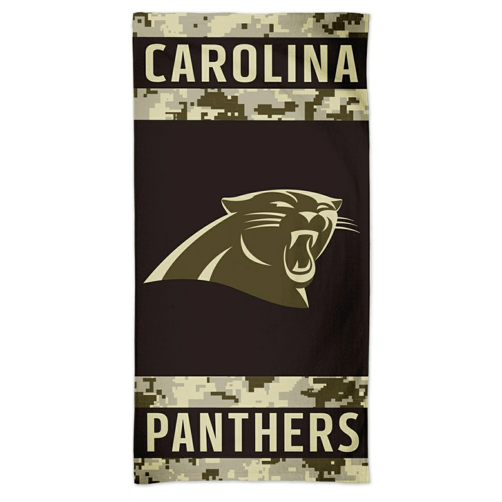 Carolina Panthers Camo Spectra NFL Beach Towel Fashion