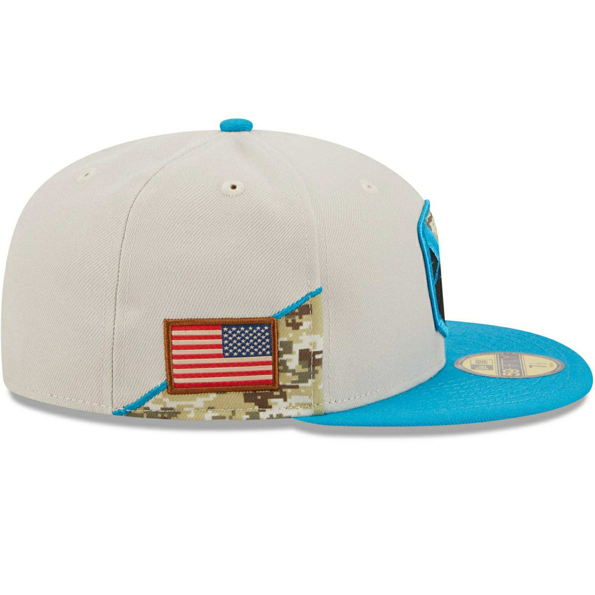 Carolina Panthers 2023 NFL Salute to Service New Era 59FIFTY Fitted Cap Taass sale