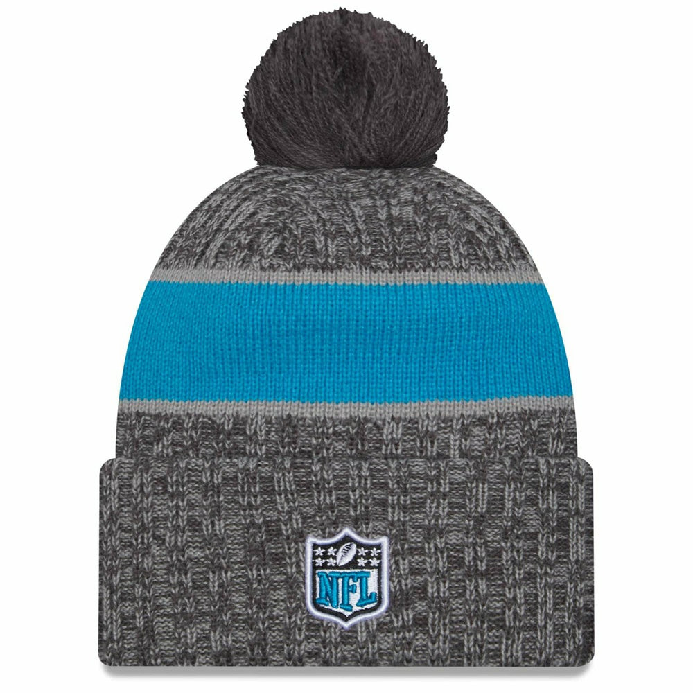 Carolina Panthers Gray 2023 NFL Sideline New Era Sport Knit Hat Taass US