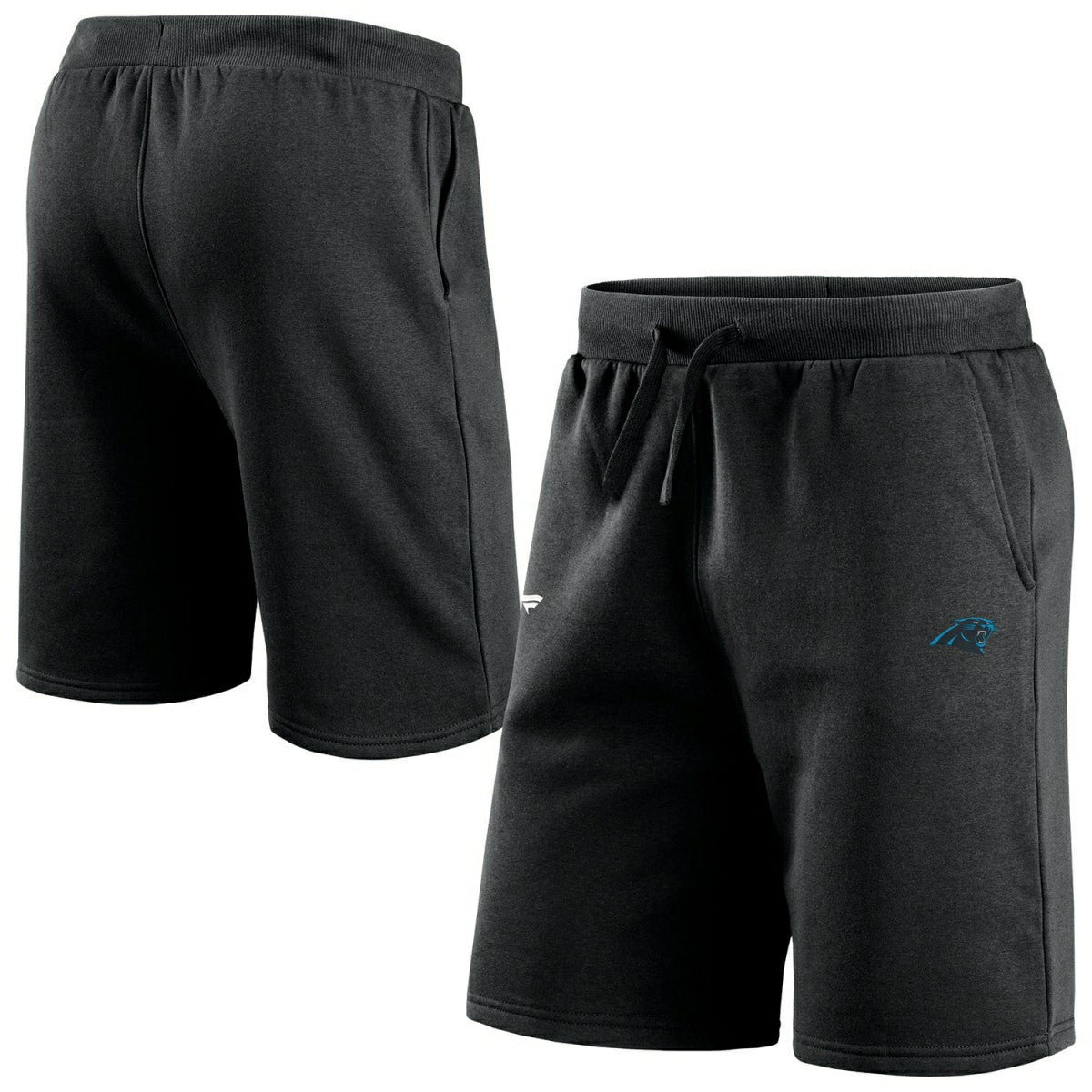 Carolina Panthers Primary Logo NFL Sweat Shorts Black Taass US