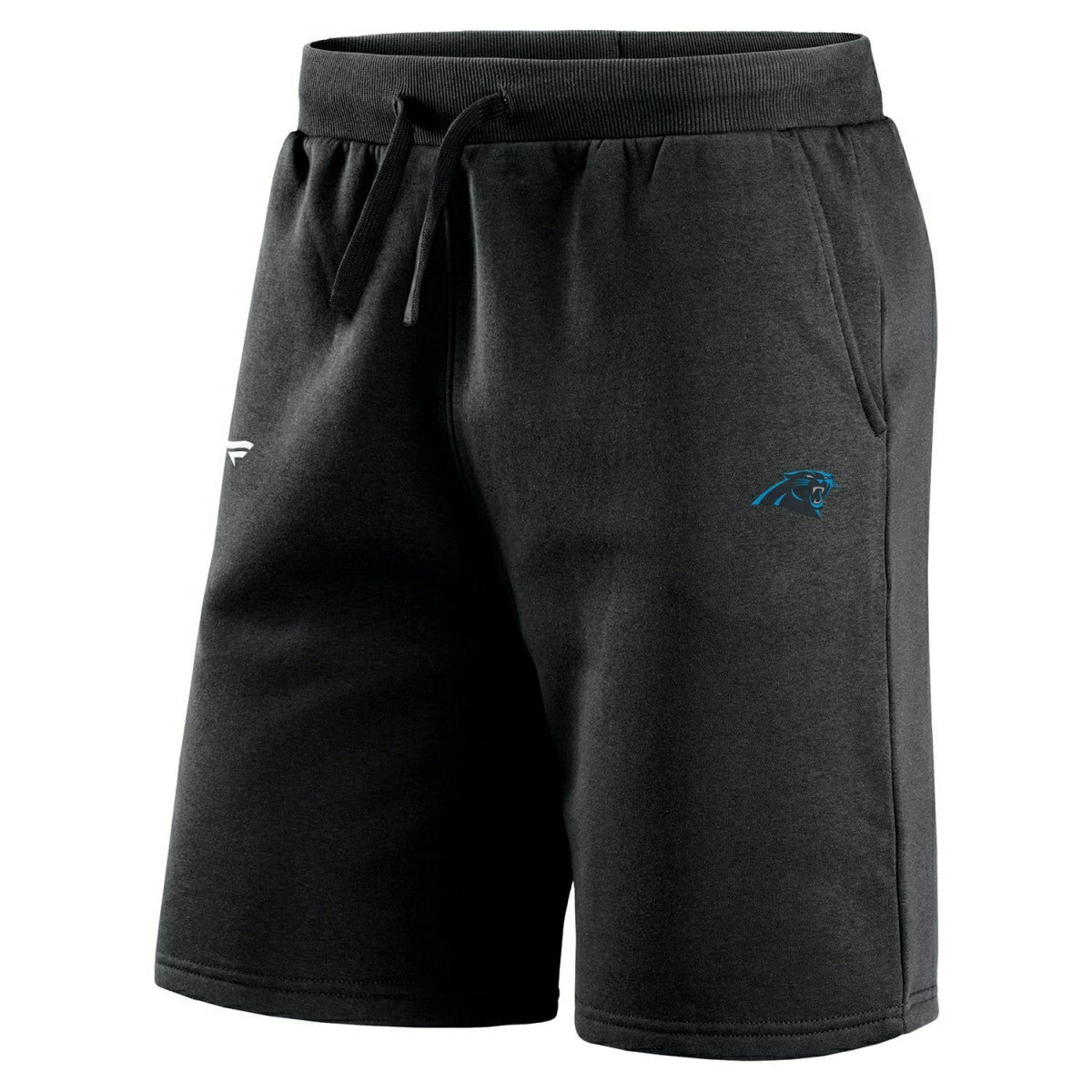 Carolina Panthers Primary Logo NFL Sweat Shorts Black Taass US