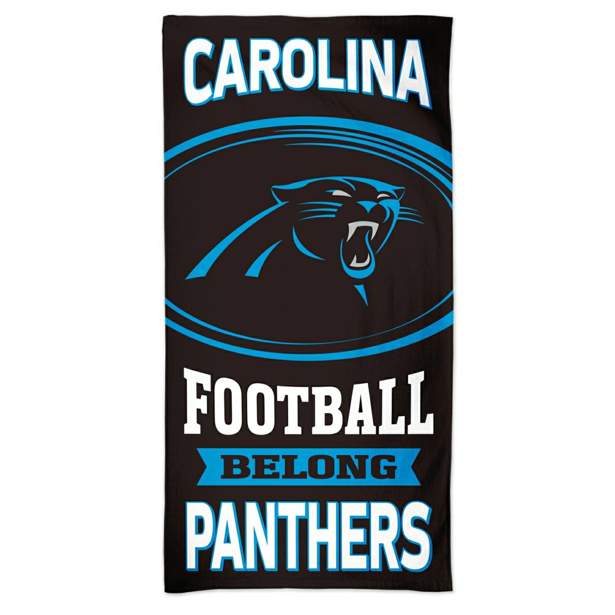 Carolina Panthers Slogan WinCraft NFL Beach Towel Taass US