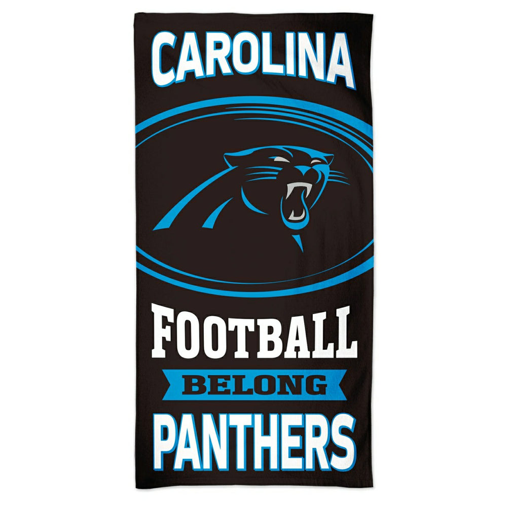 Carolina Panthers Slogan WinCraft NFL Beach Towel Taass US
