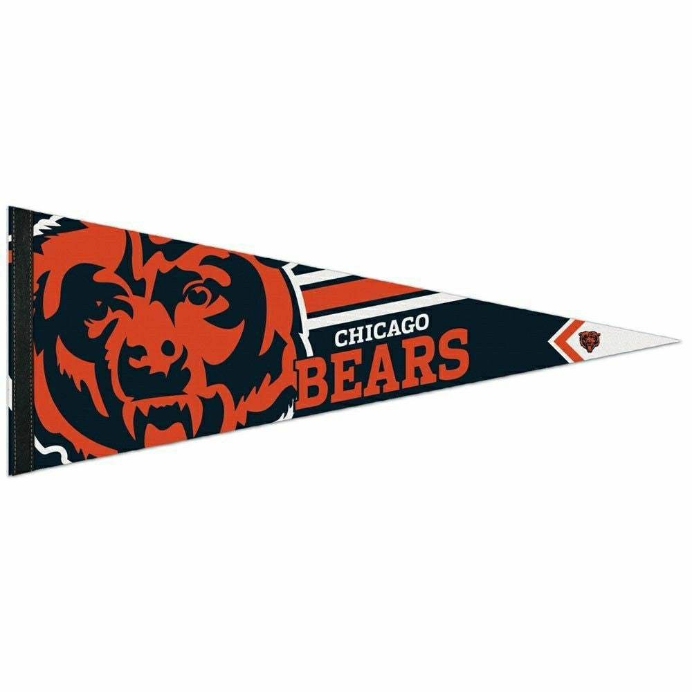Chicago Bears Big Logo Premium Football NFL Pennant Taass US