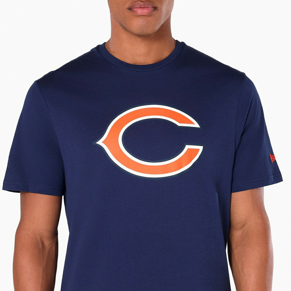 Chicago Bears Team Logo New Era NFL T-Shirt Navy Lifestyle