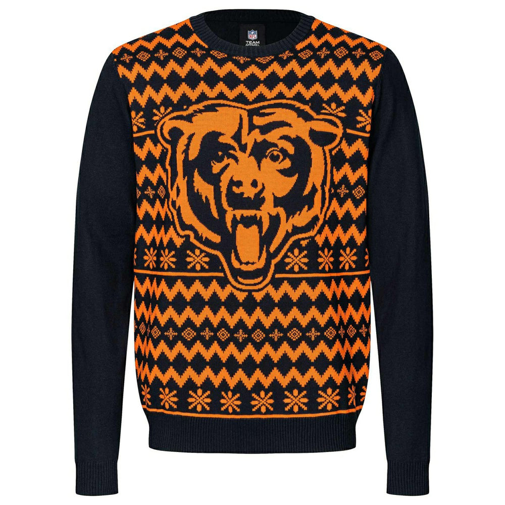 Chicago Bears NFL Big Logo Ugly Christmas Sweater Fashion