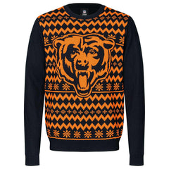 Chicago Bears NFL Big Logo Ugly Christmas Sweater Fashion
