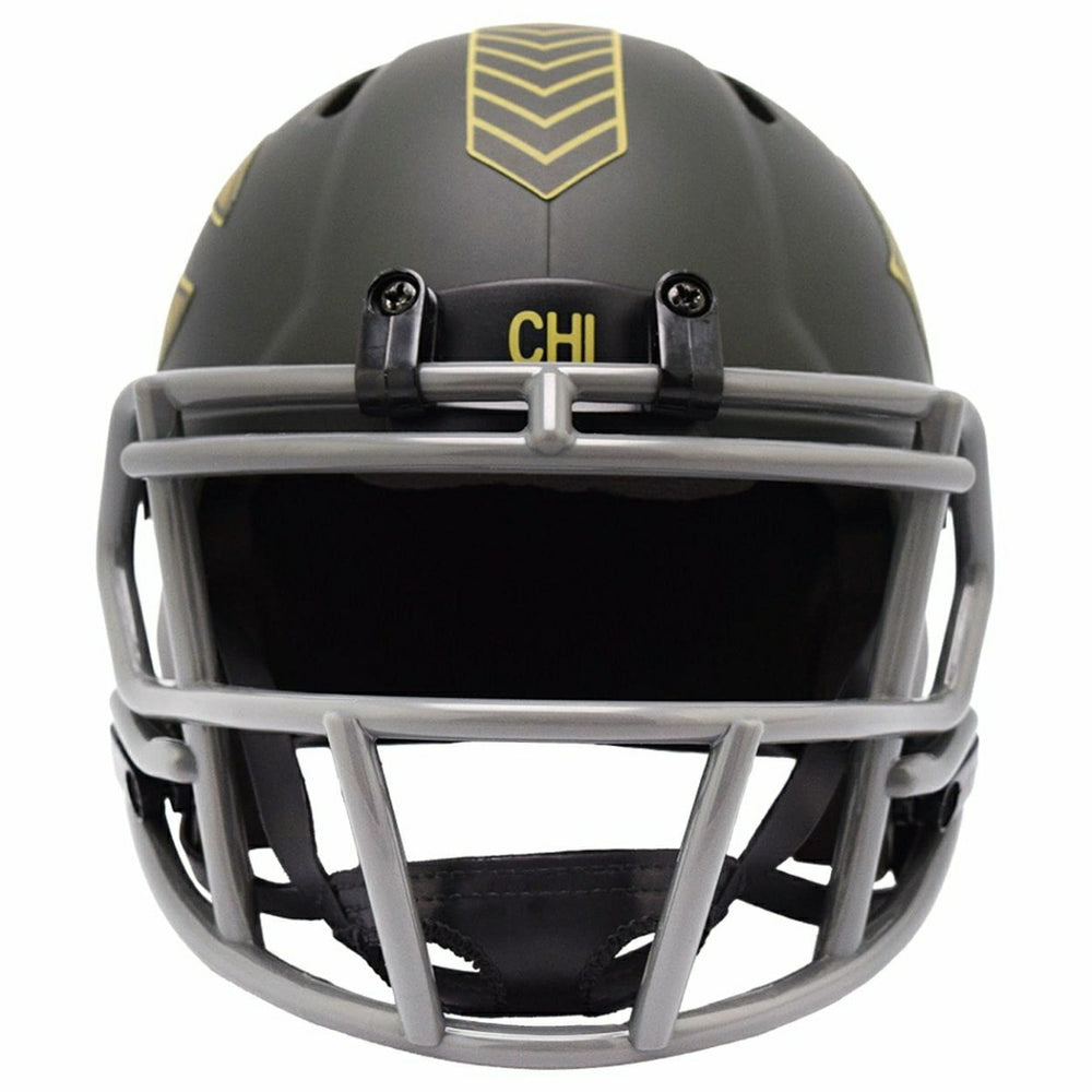 Chicago Bears 2025 Salute to Service NFL Speed Mini Helmet Taass sale