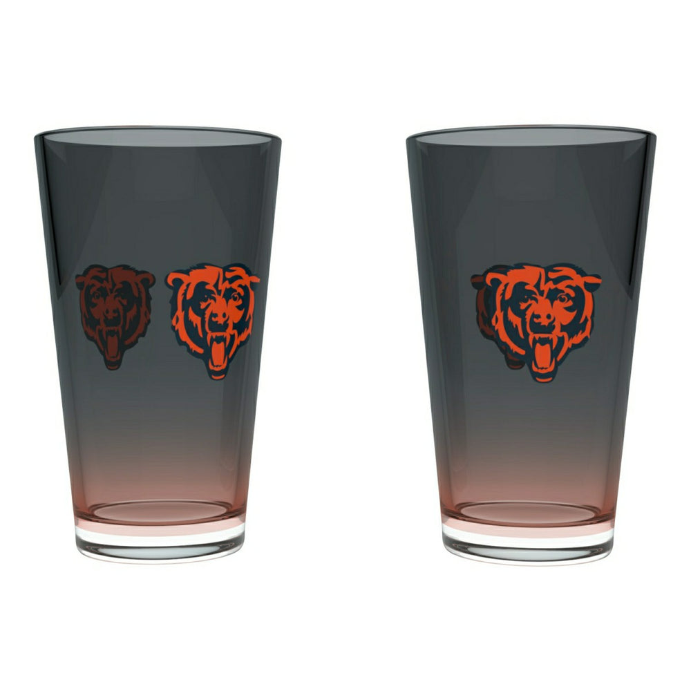 Chicago Bears Team Color NFL Pint Glass Set (2-Piece) Taass US