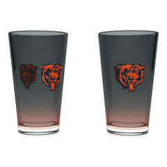 Chicago Bears Team Color NFL Pint Glass Set (2-Piece) Taass US
