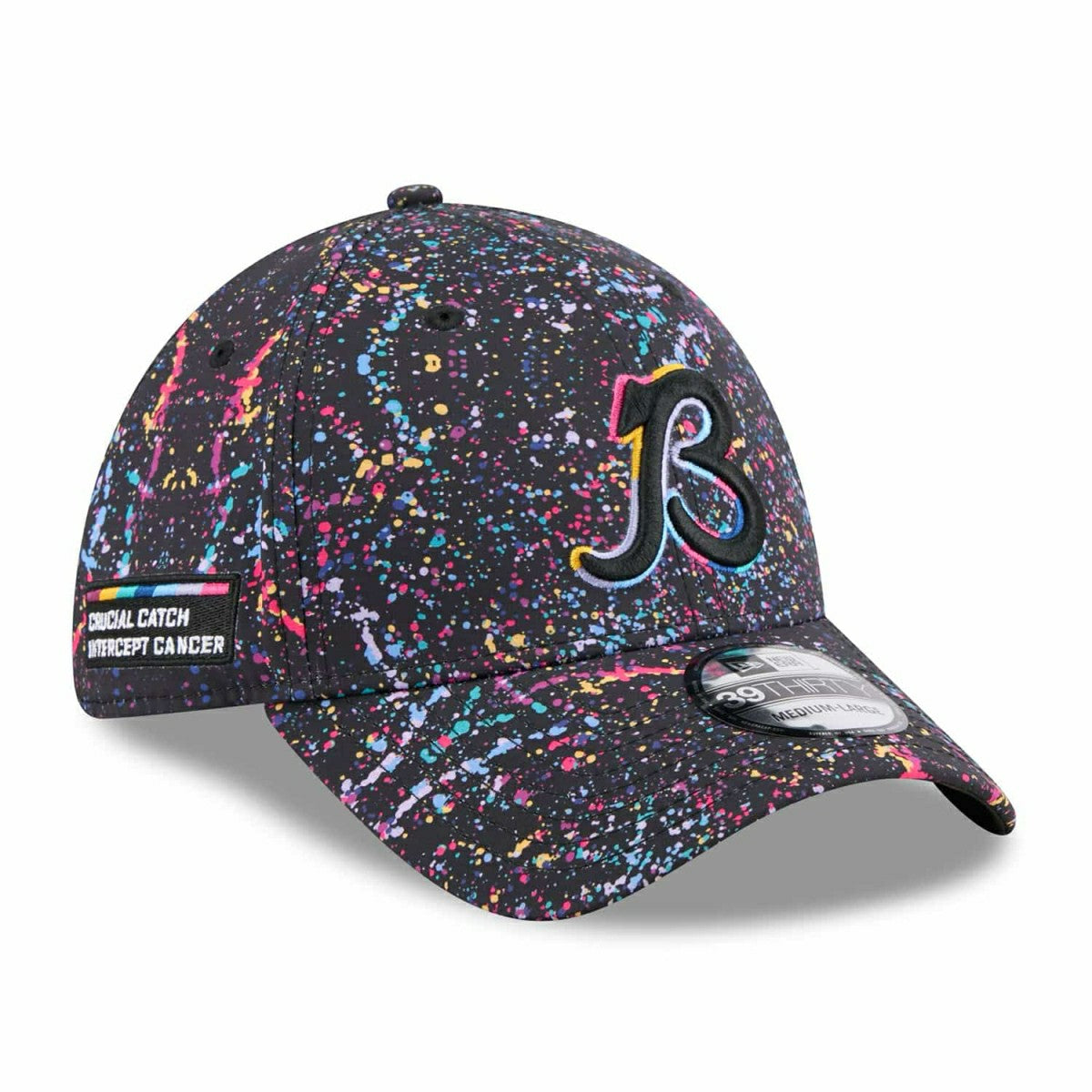 Chicago Bears "B" 2025 NFL Crucial Catch 39THIRTY Flex Cap Fashion
