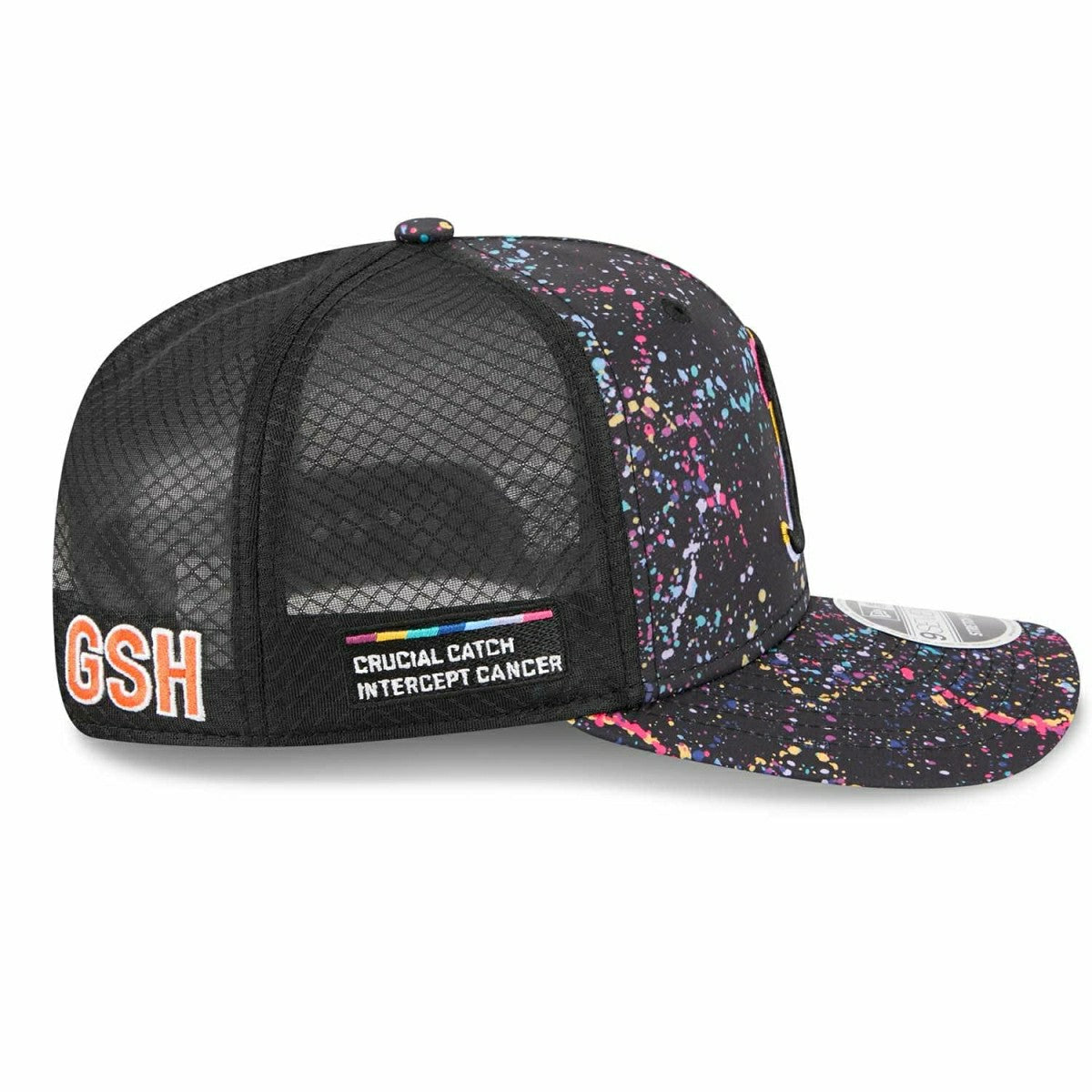 Chicago Bears "B" 2025 NFL Crucial Catch 9SEVENTY Stretch-Snap Trucker Cap Taass sale