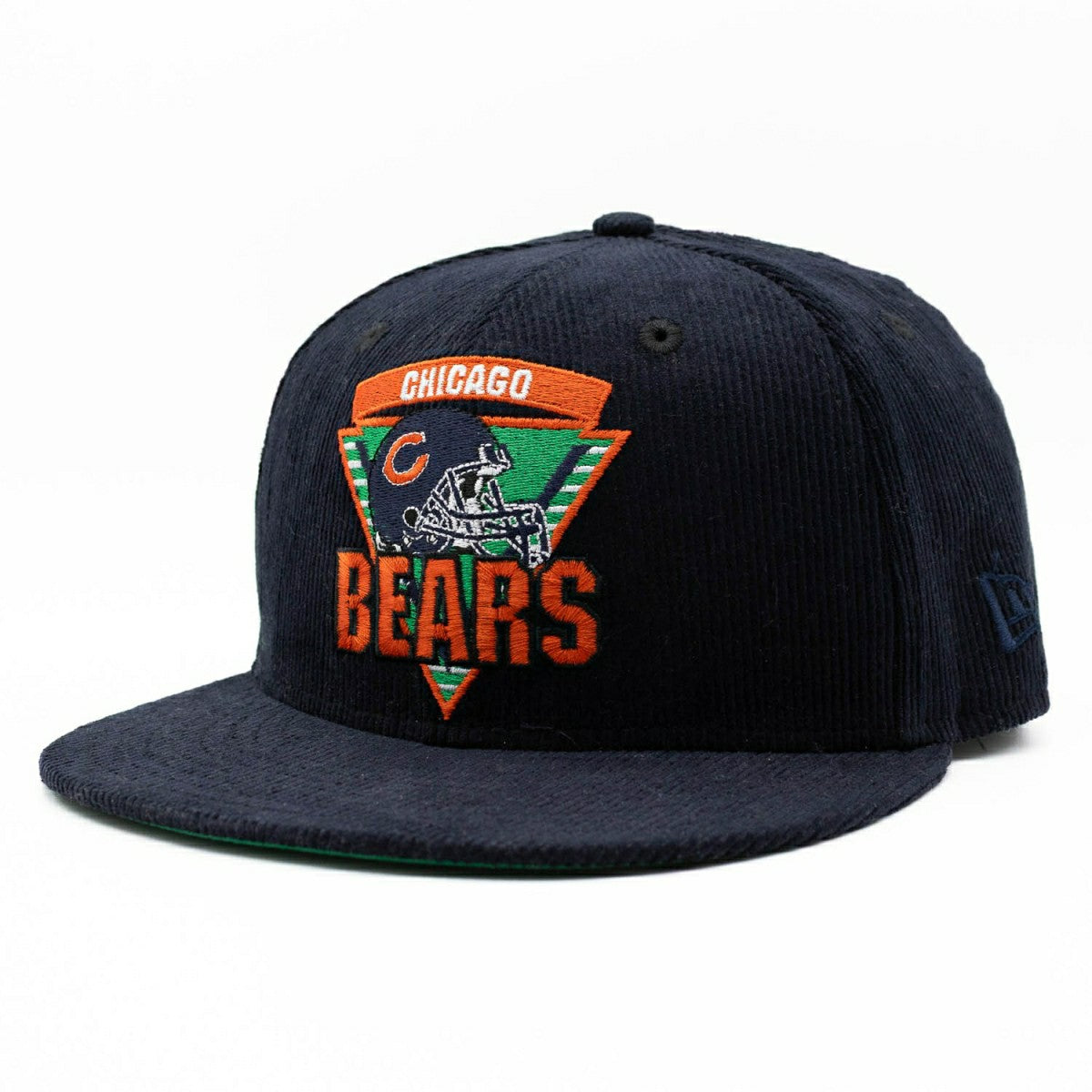 Chicago Bears Corduroy New Era 59FIFTY Fitted NFL Cap Navy Classic