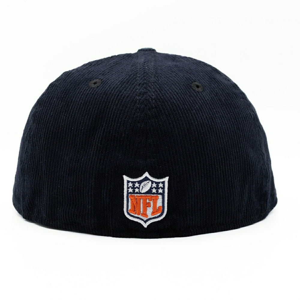 Chicago Bears Corduroy New Era 59FIFTY Fitted NFL Cap Navy Classic
