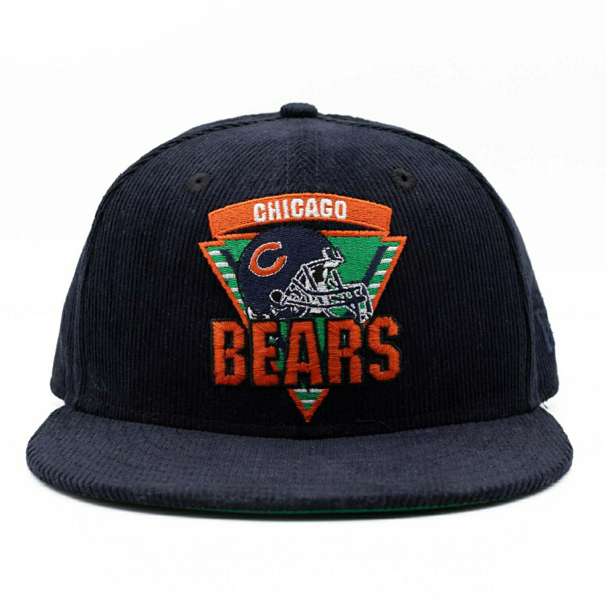 Chicago Bears Corduroy New Era 59FIFTY Fitted NFL Cap Navy Classic