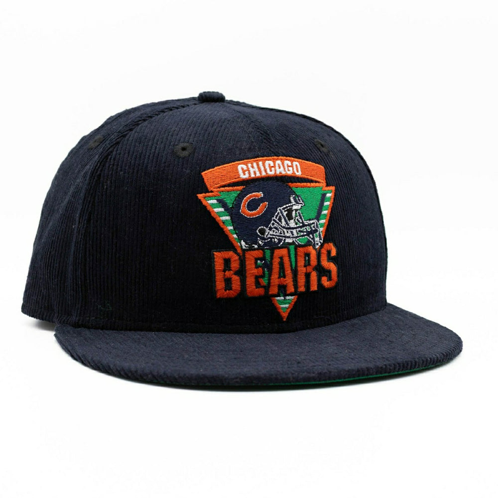 Chicago Bears Corduroy New Era 59FIFTY Fitted NFL Cap Navy Classic
