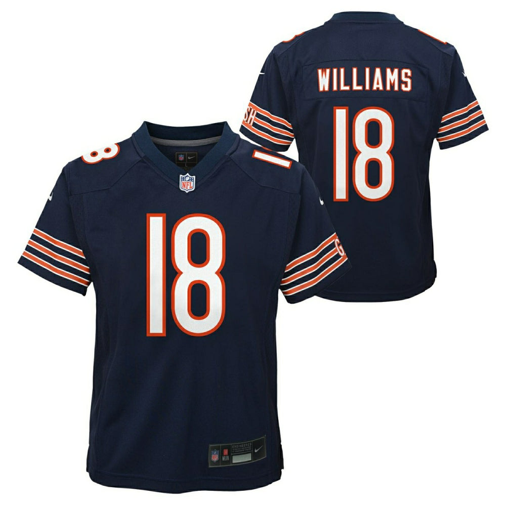 Caleb Williams #18 Chicago Bears Game NFL Jersey Navy (YOUTH) Taass sale