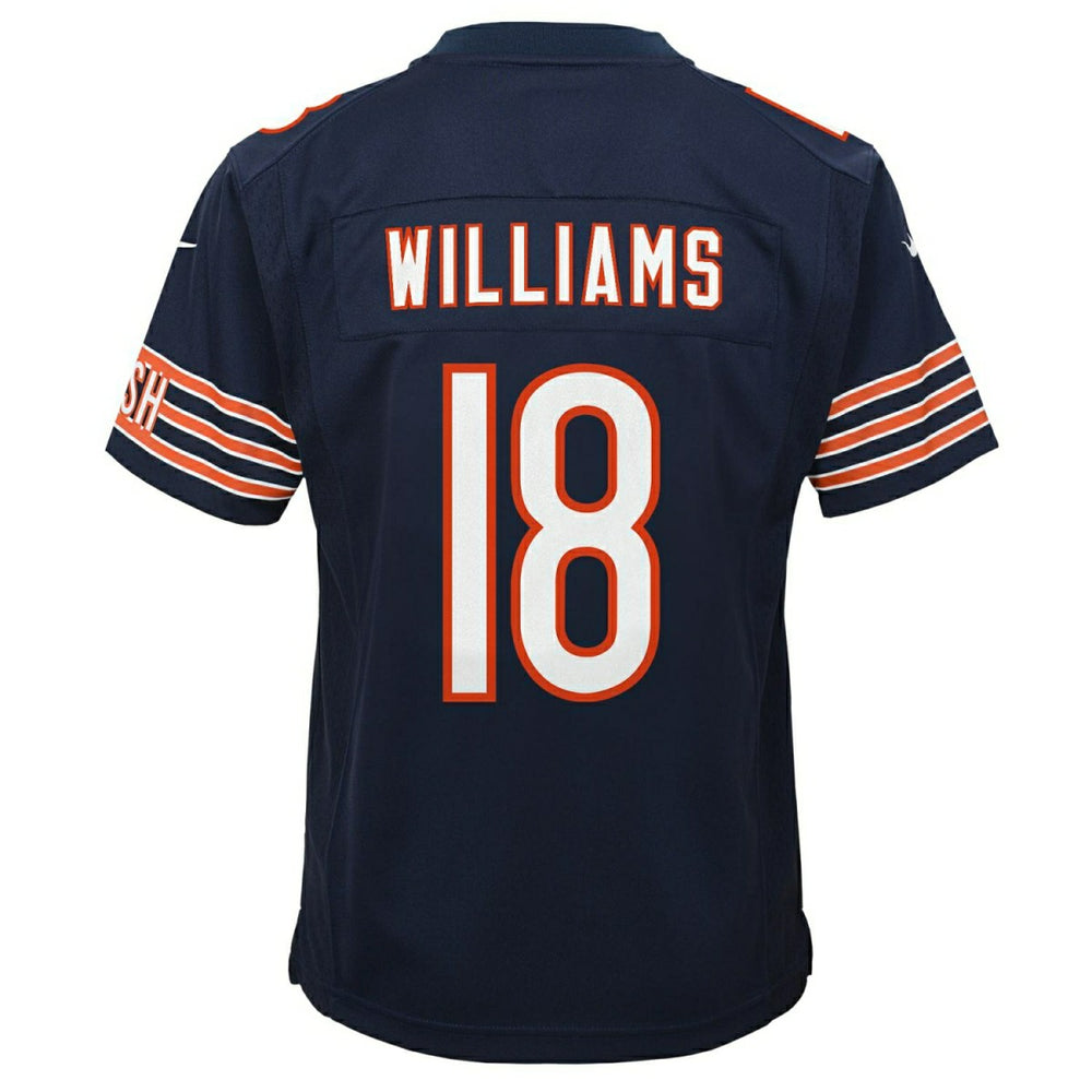 Caleb Williams #18 Chicago Bears Game NFL Jersey Navy (YOUTH) Taass sale